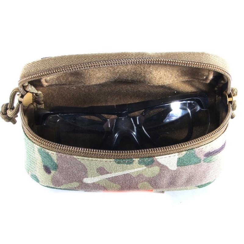 Sunglasseses Case Carrying Case Glasses Holder Waist Attachment For Camping Easy Opening Zip Pouch