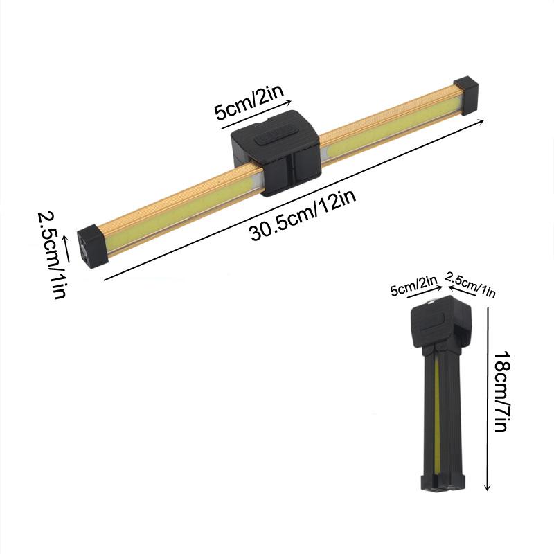 Gym Lamp For Posing,Portable Magnetic Led Flashlight With Hanging Hook,Waterproof Led 7Th Gear Dimming Gym For Posing