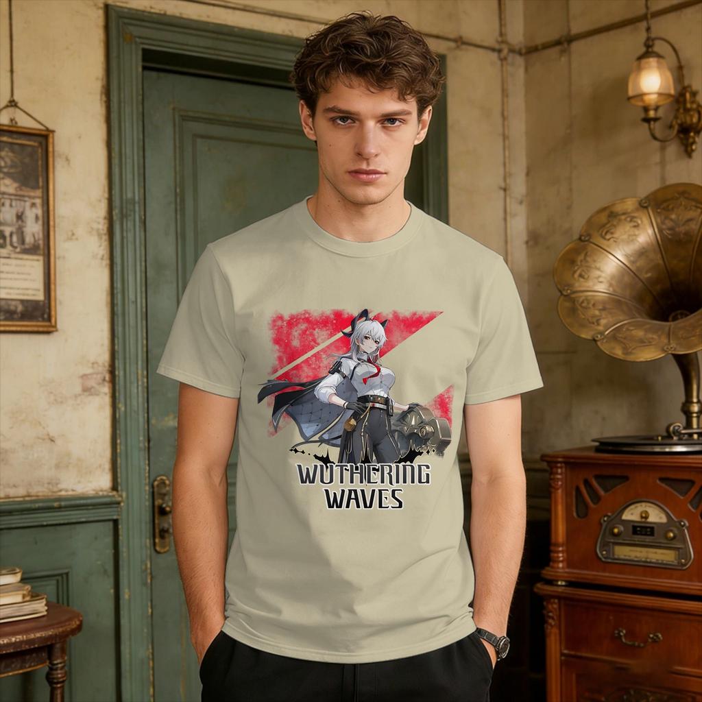 Unisex Zani TShirts Wuthering Waves 100 Cotton Top Tees Summer Funny ShortSleeve TShirt O Neck Trendy Cool Print Tshirt