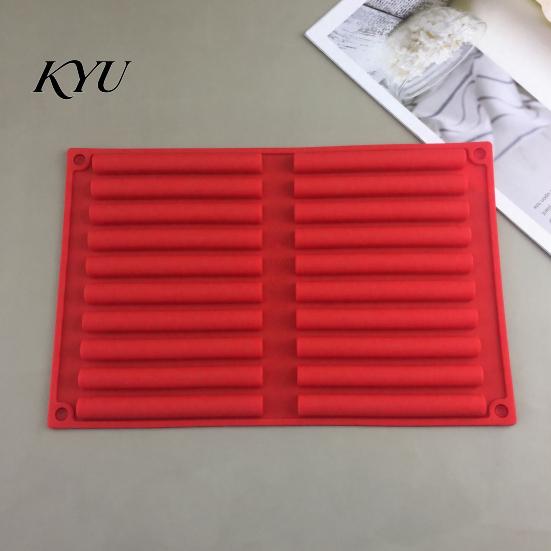 Uniform Bar Shaped Cavities Silicone Chocolate Mold, 20 Non-stick Flexible Baking Tray, Heat Resistant Holiday Snack Crafting Tool Food-grade Mold for