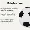Soccer Ball Plush Throw Pillow Soft Stuffed Football Toy Cushion for Home Decor Gifts
