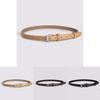 Women Fashion Pu Belt For Business Daily Use With Alloy Snap Closure For Office Attire