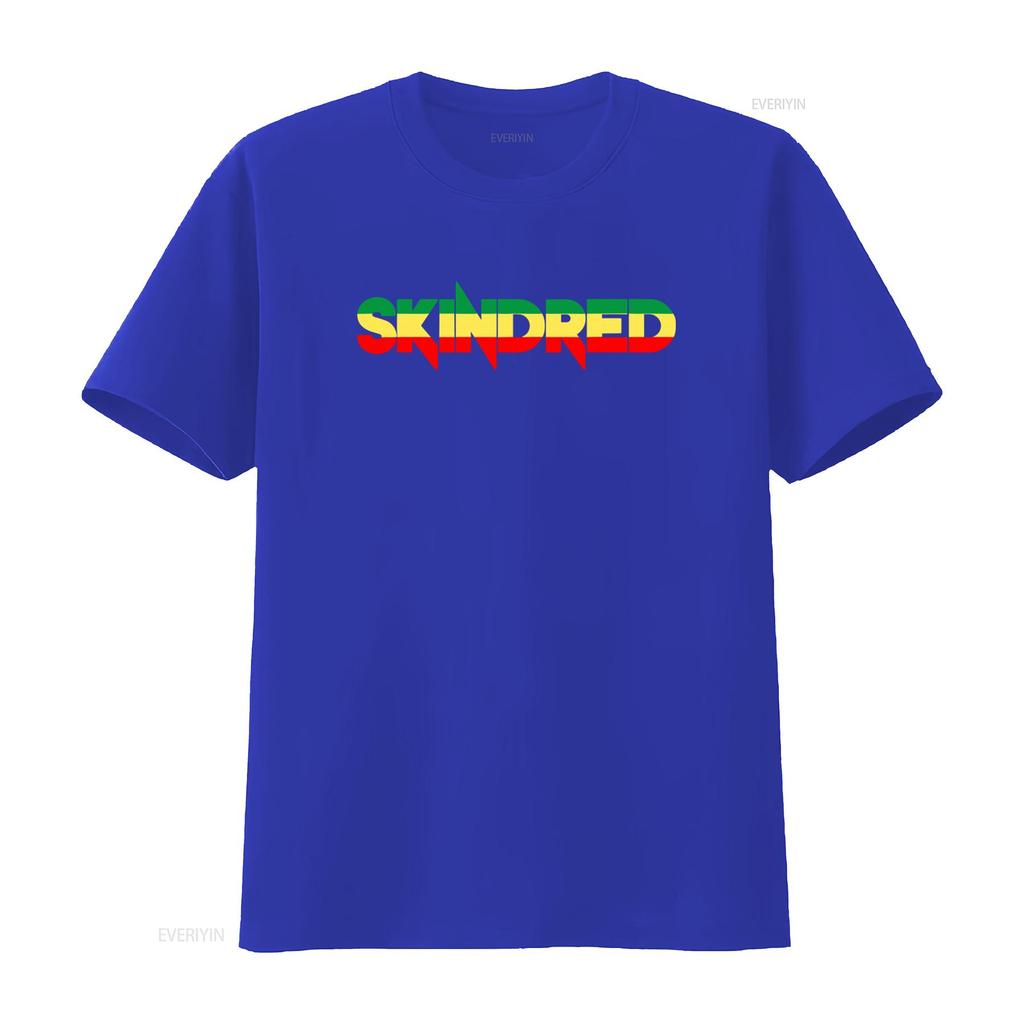 Skindred Rasta Logo T Shirt New Stylish and Perfect for Music Lovers Vintage Washed Casual Versatile Designer Clothes Graphic