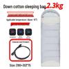 USB Heated Washable Sleeping Bag for Adults - Thickened, Warm, and Cold-Protective for Spring, Autumn, and Winter Camping.