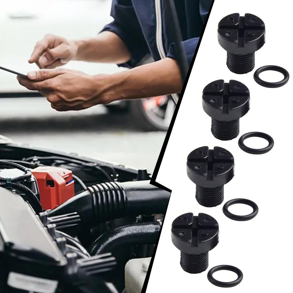 4Pcs Screw Car Accessories Car Parts Overflow Coolant Expansion