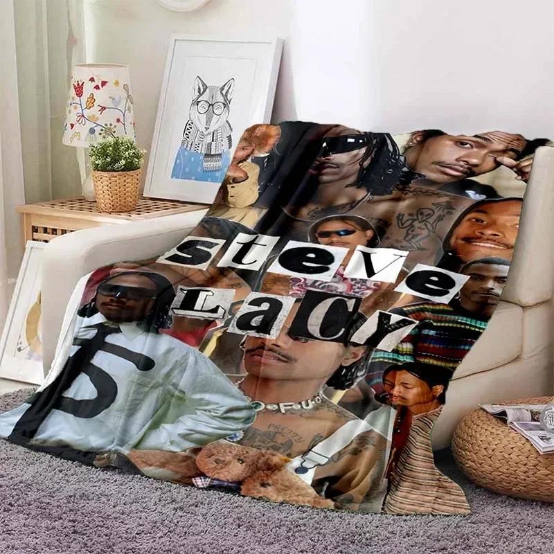 Hip Hop Rapper Blanket Rod Wave Flannel Blanket Soft Warm Throw Bedroom Decor Napping Couch Sofa Bed Chair Cover for Boys Girls