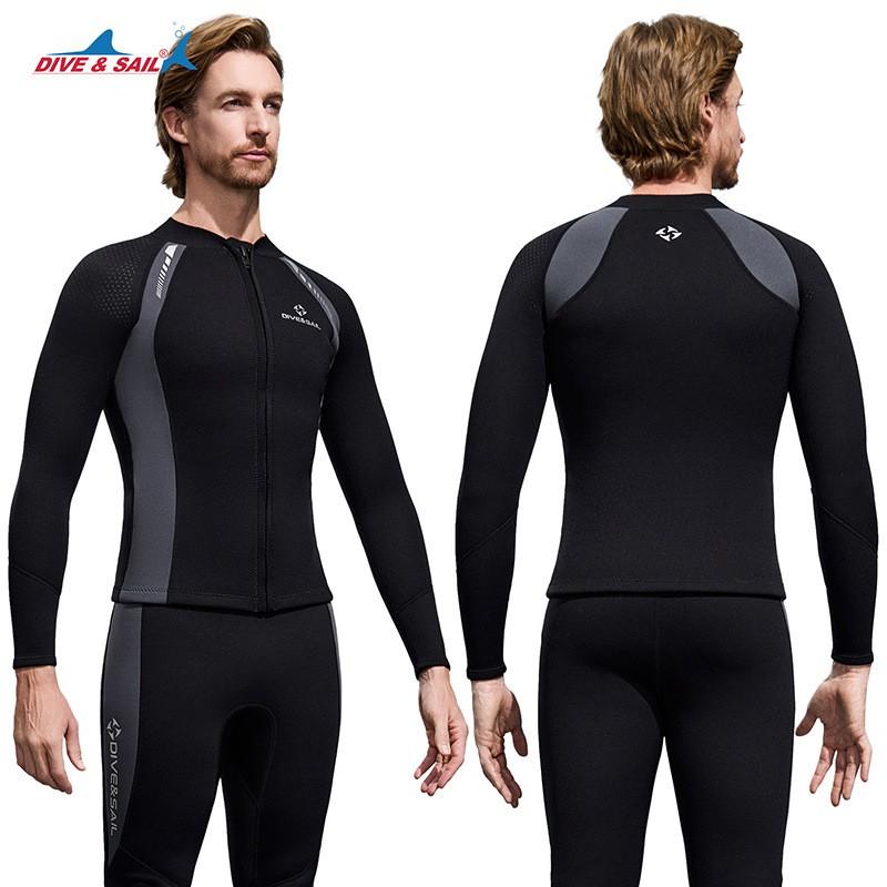 3mm Neopren Neoprenanzug Oberteil Tauchen Schnorcheln Freitauchen Surfen Segeln Sommer Winter Verwendung Unisex
