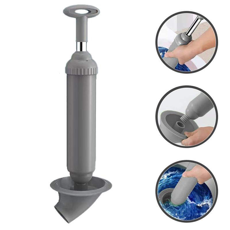 

Инструменты для прочистки унитаза, Змея для удаления засоров, Мощные пневматические инструменты для прочистки унитаза, Инструмент для удаления засоров раковины серый