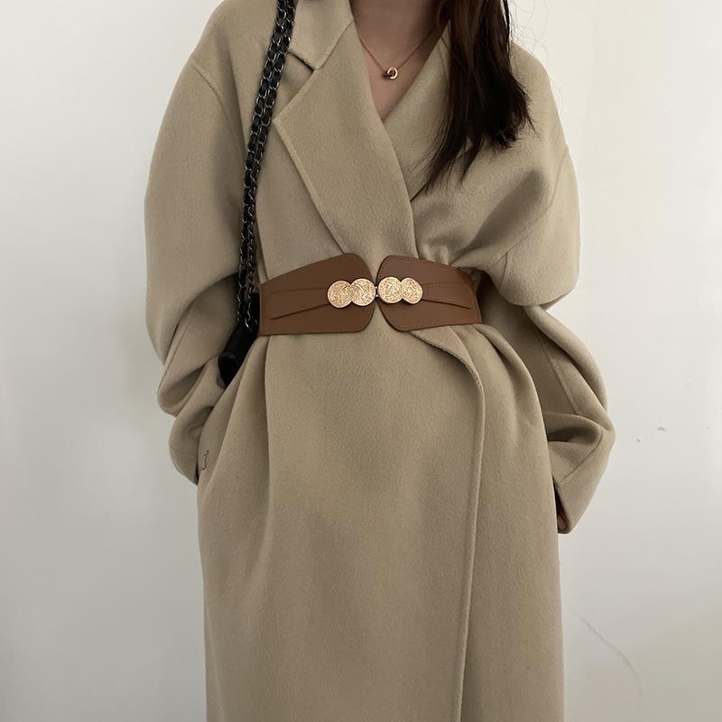 

Stylish Waist Womens Belt 2024 Versatile Pu Design In Chic Brown Black And коричневий