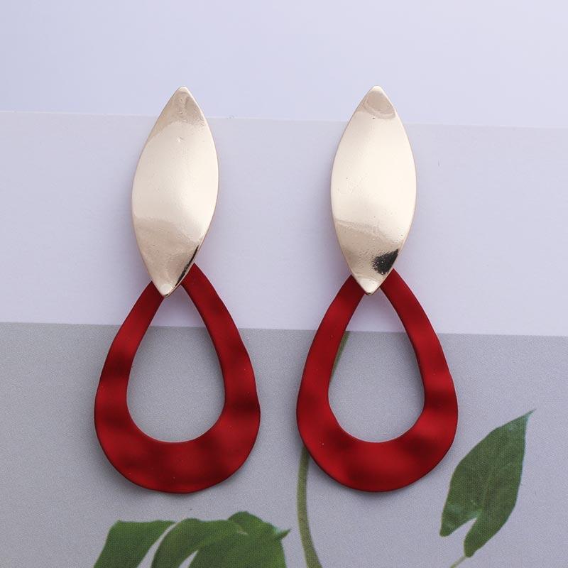 Orecchini Statement Vintage Retrò 2019 Bianchi Geometrici Lunghi Pendenti per Donne Matrimonio Festa Regalo di Natale Ingrosso
