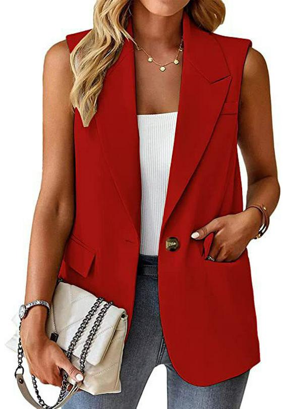 Spring/Summer 2026 Women's Sleeveless Commuting Waistcoat Suit
