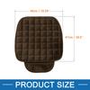 A ABSOPRO Universal Front Car Seat Cushion Breathable Seat Pad Mat Protector for Home Chair Plush Brown of (Set 2)