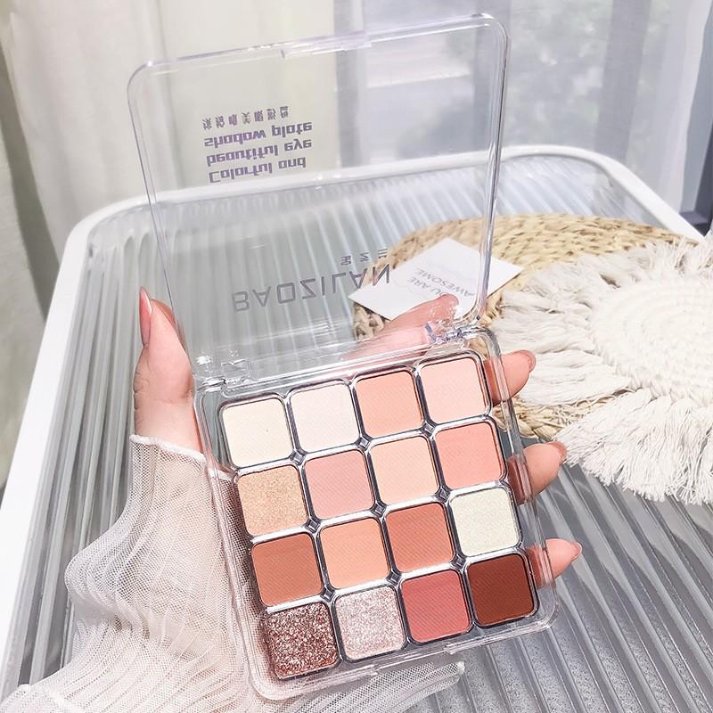 Versatile Multi-Color Eyeshadow Palette: Contour, Highlight & Matte Shimmer Earth Tones