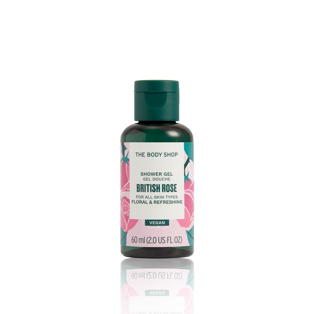 [The Body Shop] Travel Mini British Rose Shower Gel Body Wash 60ML