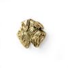 Schnauzer I - Dog brooch in decorative box, elegant gold-plated pin, Art-Dog brand jacket pin