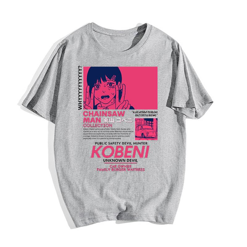 A Corpse Is Talking Japanese Anime Chainsaw Unisex Tshirt Cotton Graphic Tee Unisex Unisex Summer Streetwear
