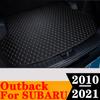 Sinjayer Car AUTO Trunk Mat ALL Weather Tail Boot Luggage Pad Carpet Flat Side Cargo Liner Cover For SUBARU Outback 2010