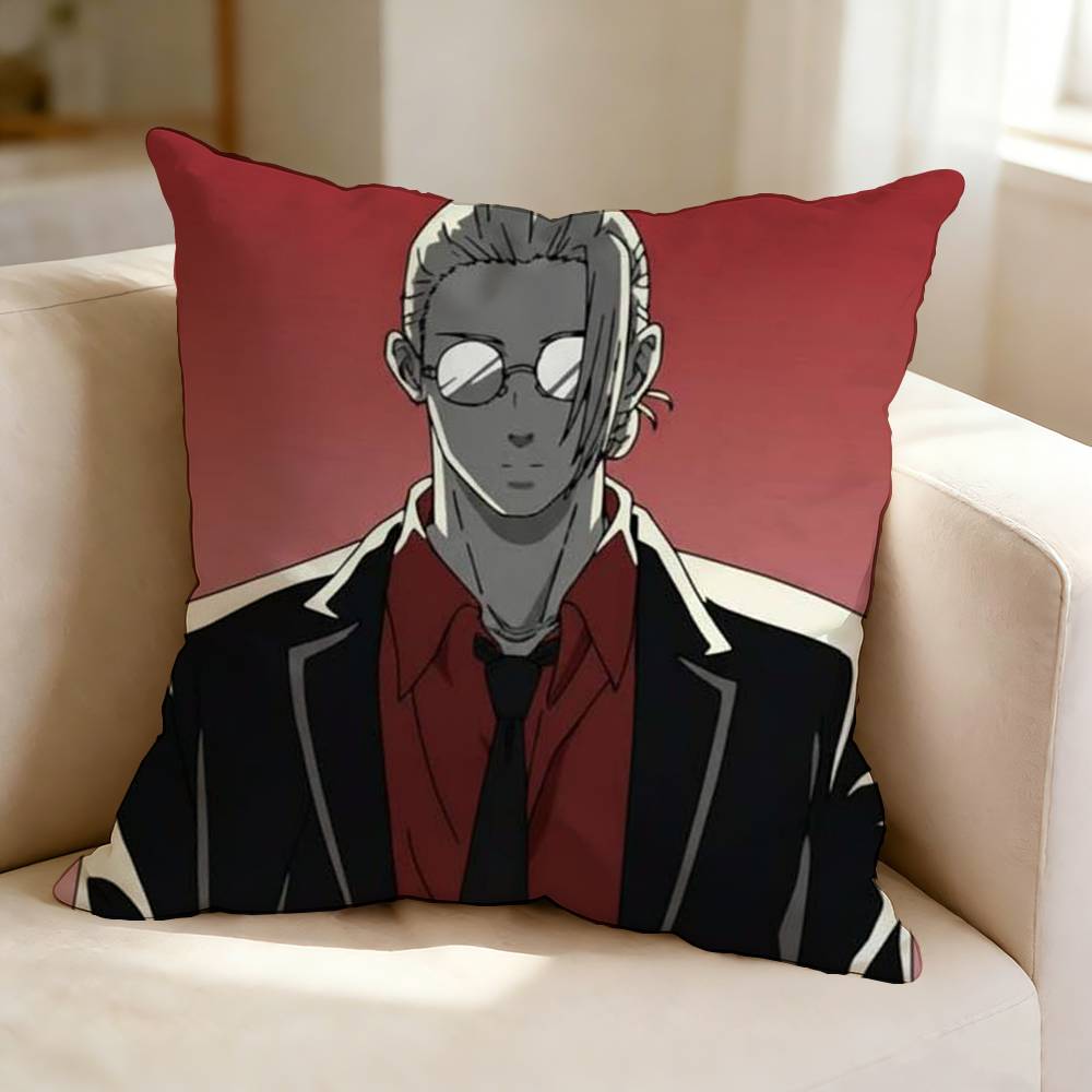 Anime SSakamoto Days TTaro Sakamoto Square DoubleSided Printed Pillow Case Bedroom Bedside Pillow Sofa Cushion Cover