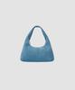 The Lille Margaret Shoulder Bag_Blue(Suede)