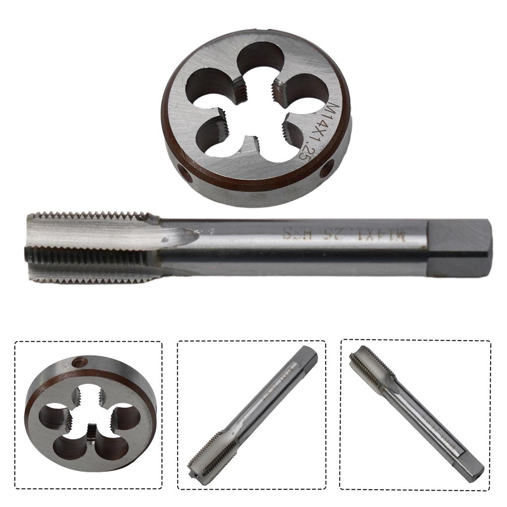Tools Hand Tap Round Die Tap Metal Replacement Parts 1 Set Accessories Die Fine Thread Left Hand Tap Exquisite