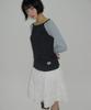 SOME PLACE Star Stripe Mix Embroidered Raglan Long Sleeve Boat Neck T-Shirt _ 2 Colors
