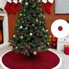 Holidays Knitted Tree Skirt Soft Fabric Round Christmas Tree Base Cover Decoration Handwoven Trees Carpet for Home