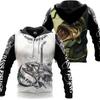 Sweat à capuche unisexe avec impression numérique 3D Motif pêcheur Luya pull de sport d'extérieur