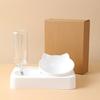 2 in 1 Dog Feeder  Cats Food Water Bowl Double Bowl Anti-Leak