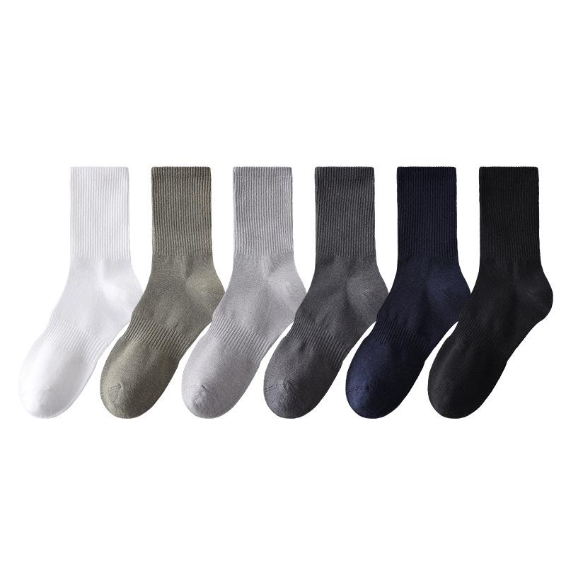 Men's Boneless Antibacterial Socks for Autumn and Winter, High Elasticity, Deodorizing and Antibacterial Business