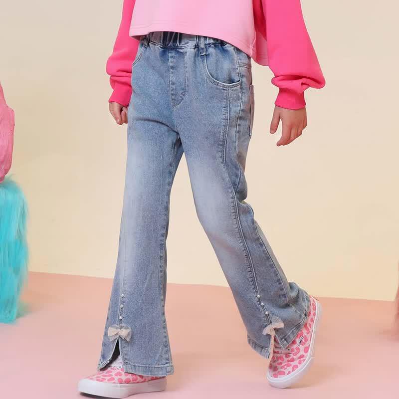 Girls' Slit Flare Denim Jeans