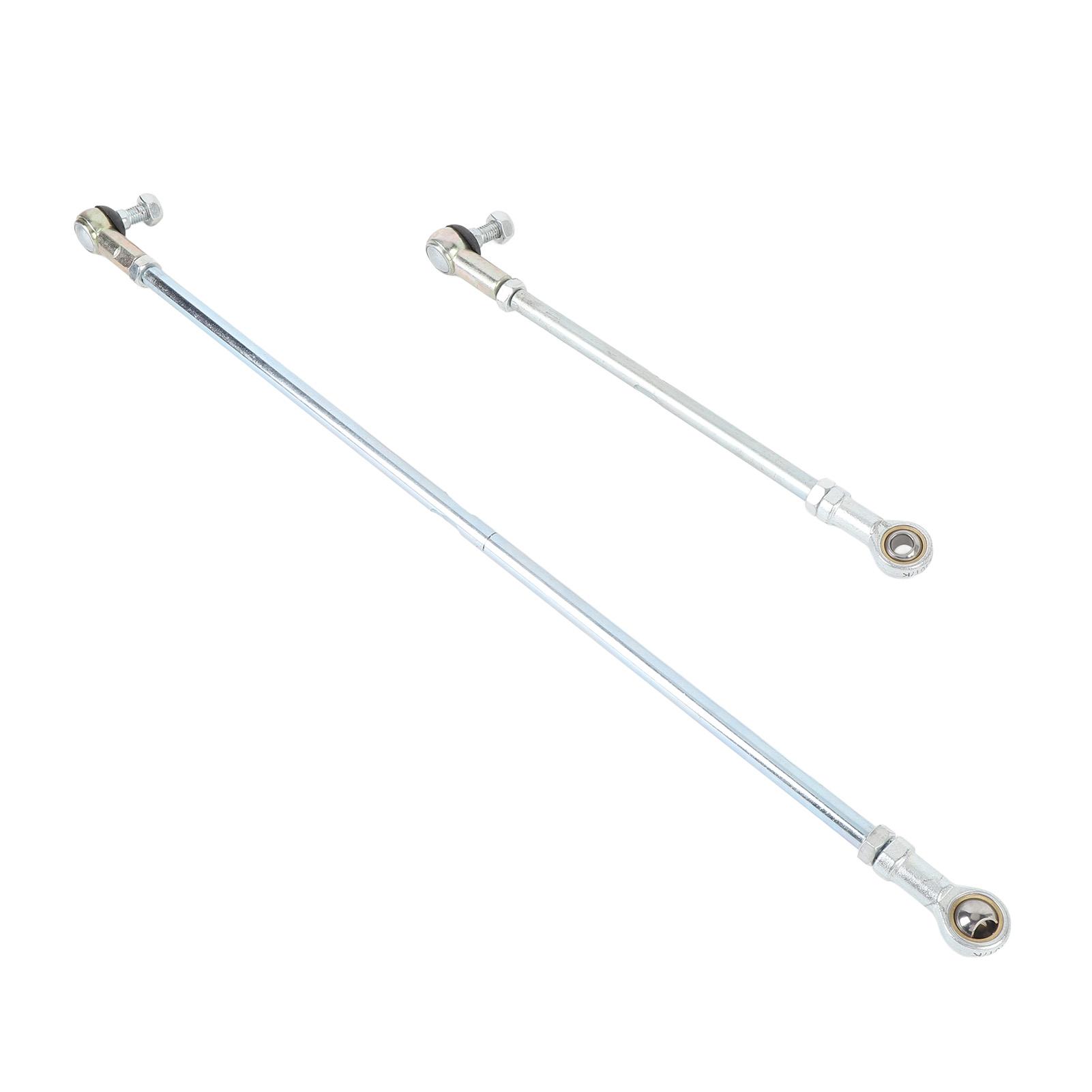 

Go Kart Long Short Tie Rod Kit Steel Alloy Shock Proof Impact Resistant Enhanced Steering Sensitivity Replacement for