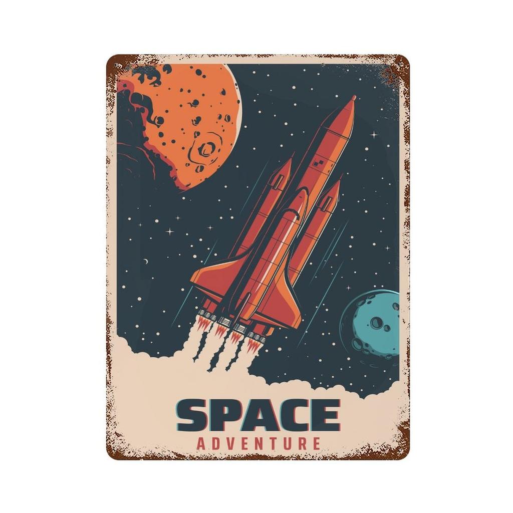 1PC Vertical Rustic Patina Tin Wall Plate, Antique Metal Poster, 20x30cm or 30x40cm, Vintage Display for Cafe Bar Garage Home or Office Decor