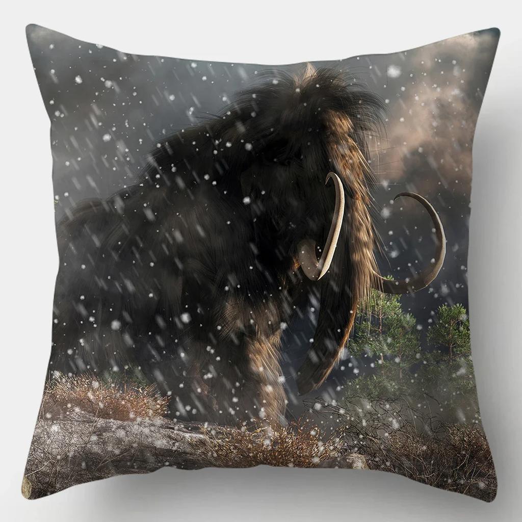 45x45cm Kissenbezug Heimdeko Kissenbezüge Sofa Schlafzimmer Wildtier Kissenbezug Kissen Löwe Pferd Tiger Kissenbezug
