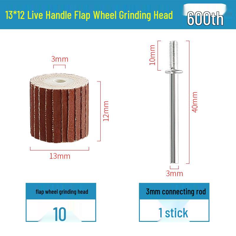 3mm Sandpaper Flap Disc for Metal Grinding, Polishing, and Rust Removal - Electric Grinder Attachment