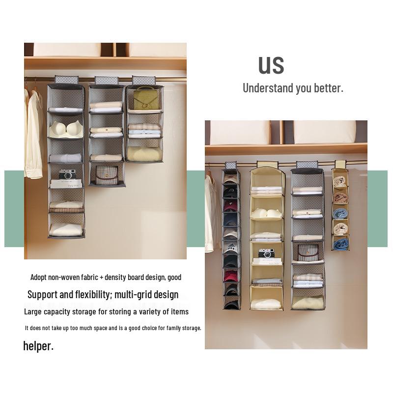 Foldable Multi-Layer Clothing & Sock Storage Hanging Bag