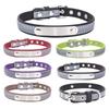 Reflective Pet Collar Anti-stray Lettering Dog Collar Comfortable Leather Dog Leash