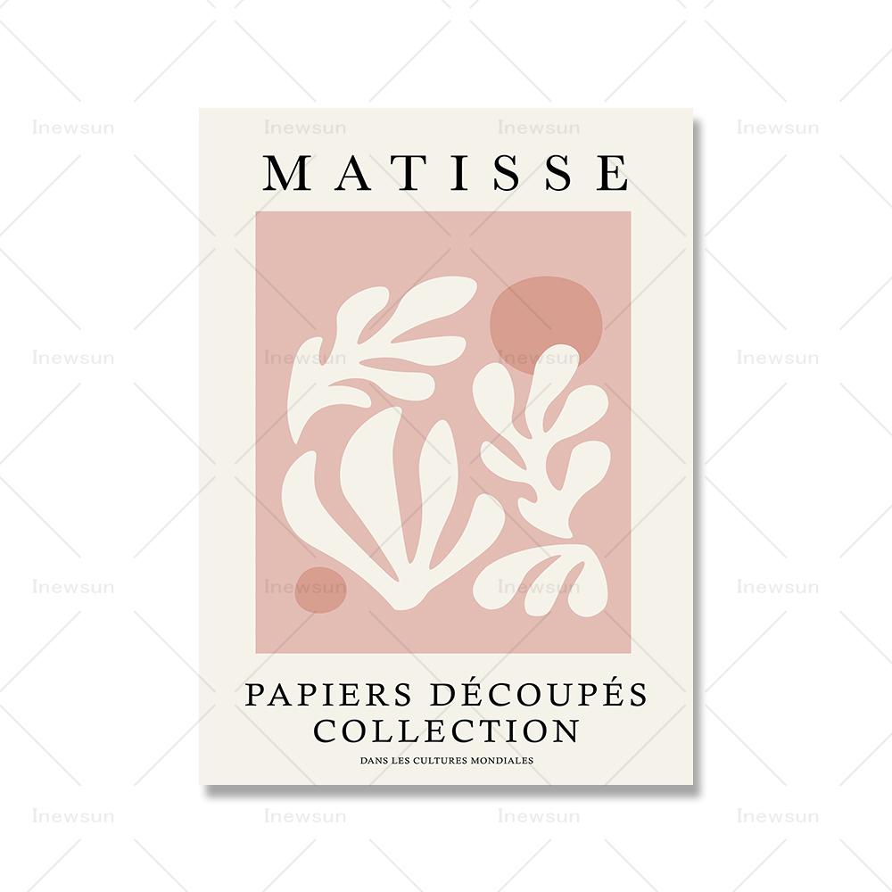 

Розовый абстрактный Матисс цветок коралловый обнаженный женский портрет настенное искусство холст плакаты на скандинавскую тему и принты фотографии для декора гостиной 21x30cm No Framed