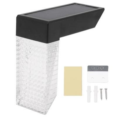 LED saulės laiptų šviestuvas L formos šiltos RGB spalvos temperatūros IP65 atsparus vandeniui saulės denio šviestuvas