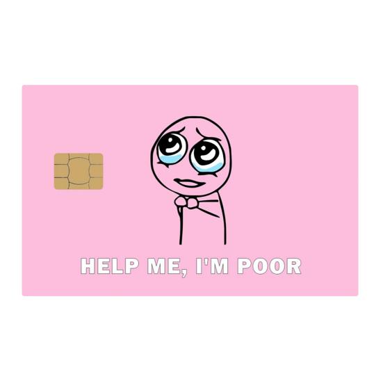 Credit Card Skin Sticker Cover Funny Debit Card Decal Wrap for Bank Metro Key Card Debit Credit Card