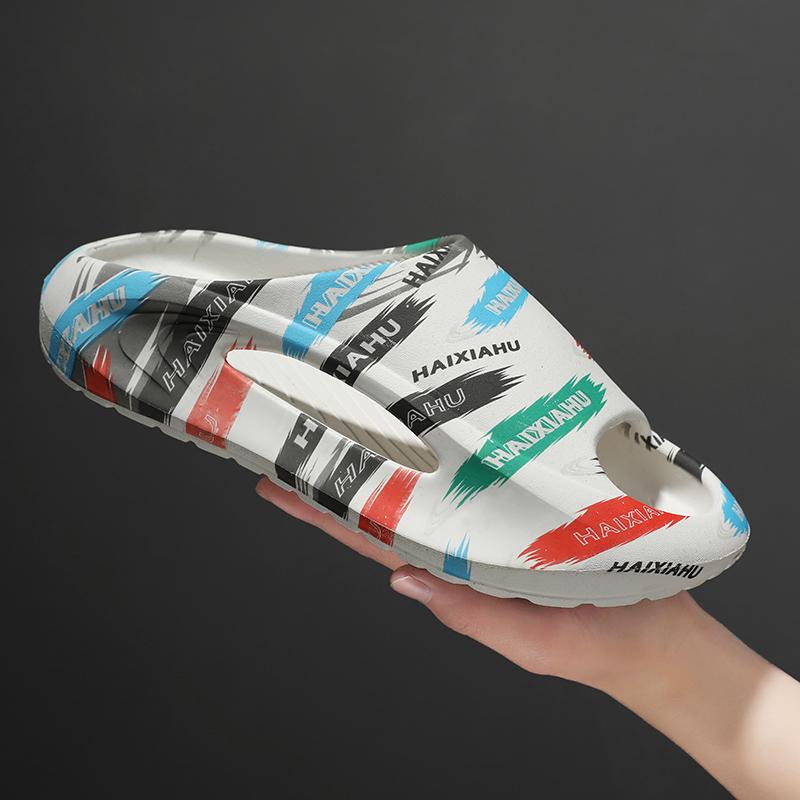 Fashion Men's and women's non-slip fashion casual beach sandals home flip-flops couple platform shoes summer