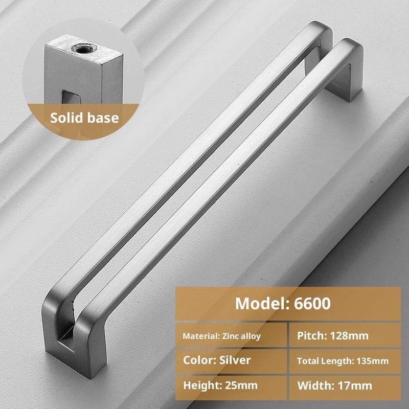 Nordic Furniture Handles Gray Black Brushed Kitchen Cabinet Pulls Handle For Cabinets And Drawers Knobs Kitchen Accesso Hardware