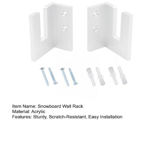 Snowboard Wall Mount Skateboard Wall Rack Hanger Heavy Duty Utility Garage Storage