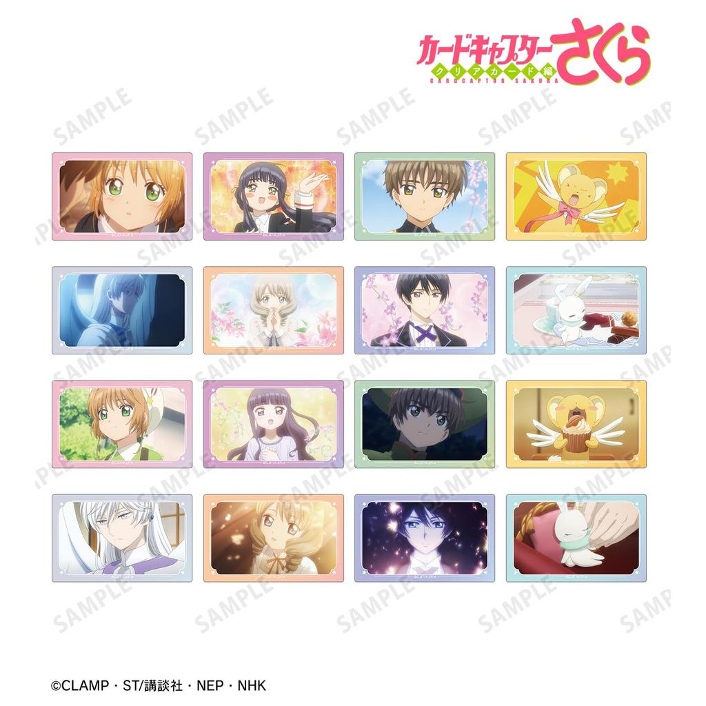 Cardcaptor Sakura Clear Card Arc Trading Scene Card Stickers Box of 16