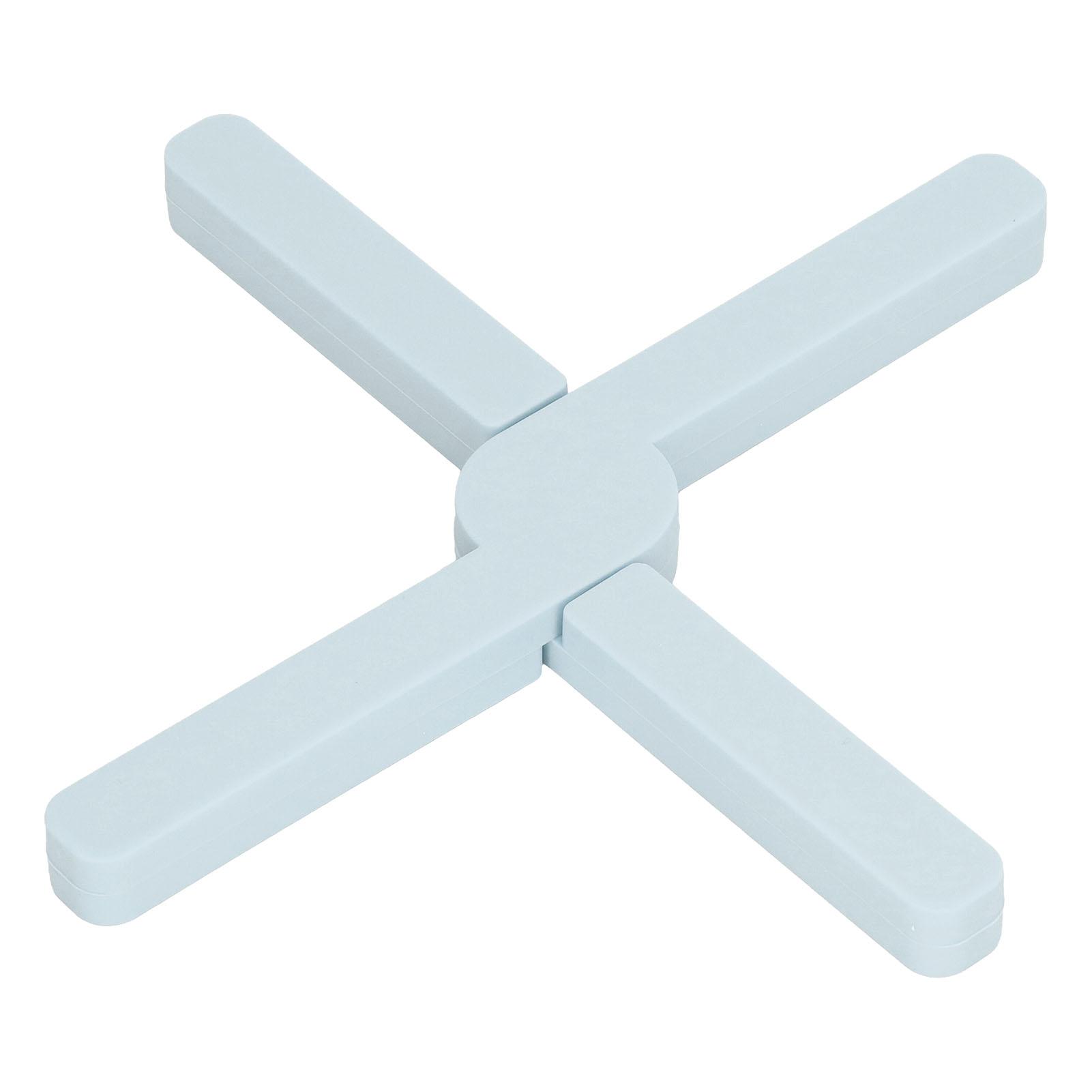 Silicone Trivet Thickened Foldable Heat Resistant Anti Slip Space Saving Collapsible Trivet for Home Kitchen Cooking