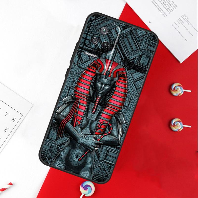 Egypt Nefertiti Anubis Ankh Cover For Xiaomi 11T 12T 13T 14T Pro 13 14 15 Ultra POCO X7 Pro X3 X5 X6 F5 F6 M6 Pro Case