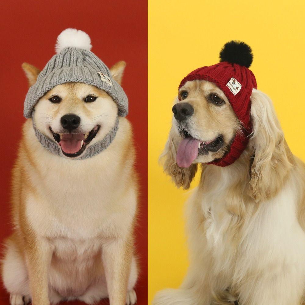 Pet Costume Accessory Puppy Cap Keep Warm Pet Hat Universal Short Plush Hat Winter