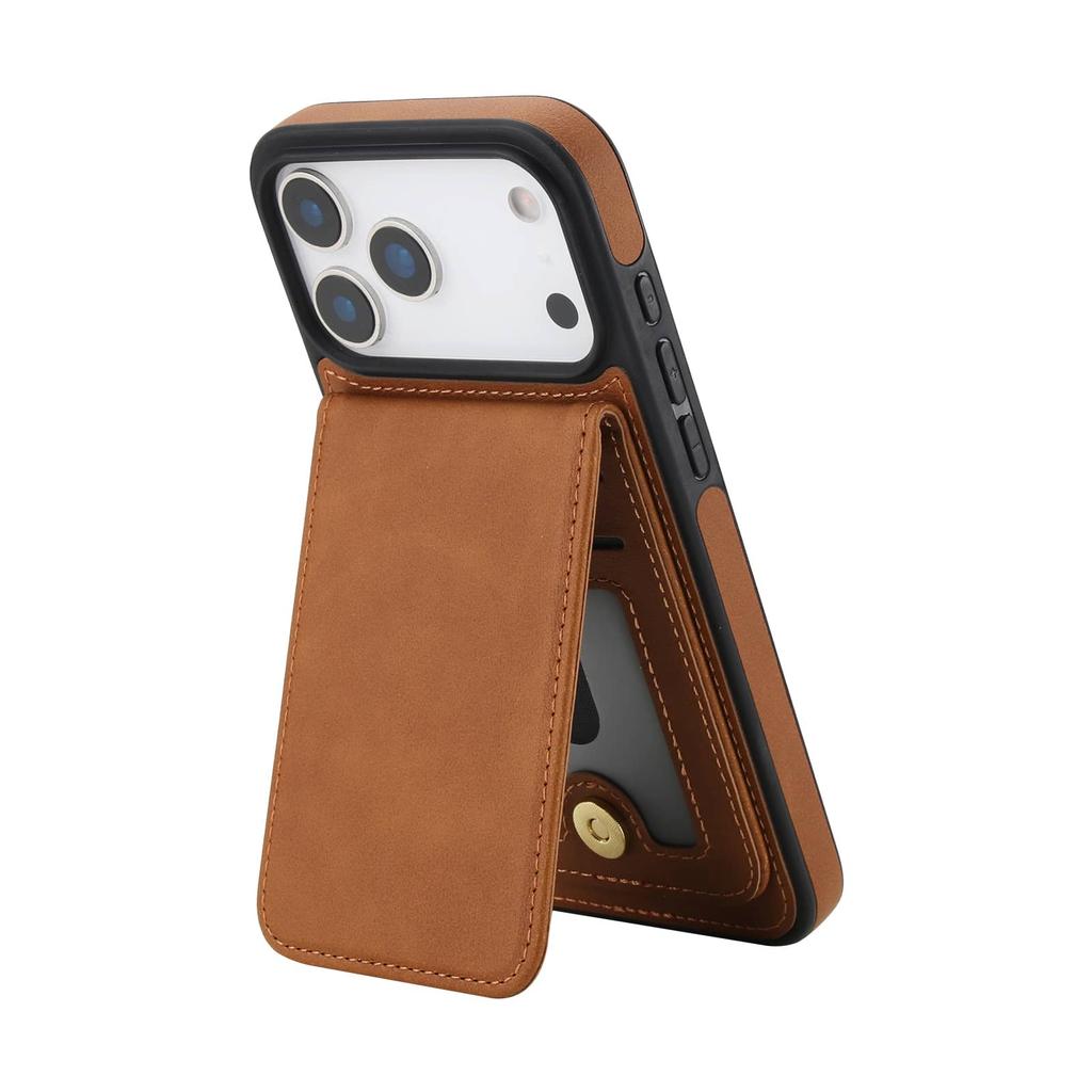 WEFOR Magnetic 2-in-1 Detachable Wallet Case for iPhone 17 16 15 14 13 12 Pro Max, RFID Card Holder, Flip Kickstand Women Men