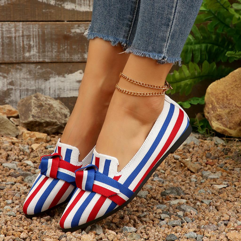 Women Flats Shoes New Ballet Flat Loafers Pointed Toe Barefoot Slip-on Shoes Casual Low Heel Luxury Brand Butterfly Woman Shoes