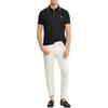 Polo Ralph Lauren SS25 Ριγέ Λεπτομέρεια Βαμβακερή Μπλούζα Πόλο με Κοντό Μανίκι Ανδρικά Τοπ 710750897-001
