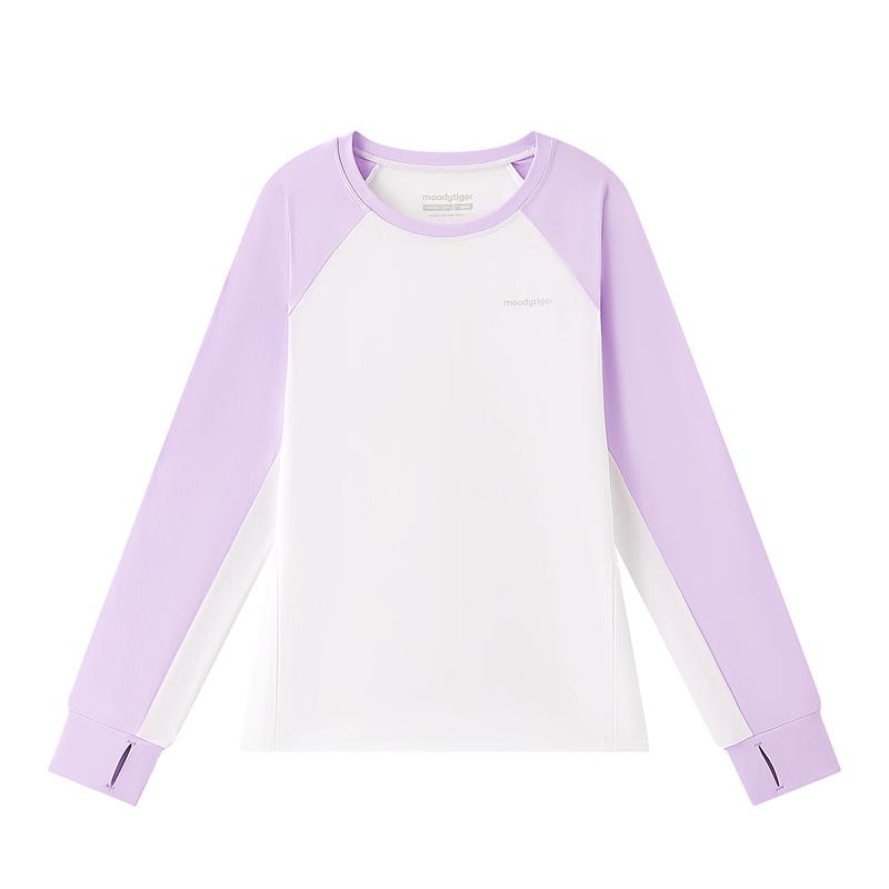 Moodytiger Girls' Long Sleeve UV Protection Sports T-Shirt